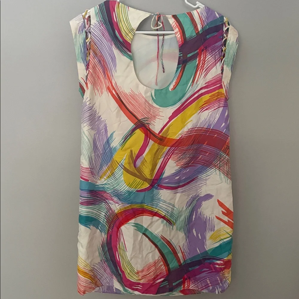 Tibi Colorful Abstract Mini Dress - Picture 3 of 4
